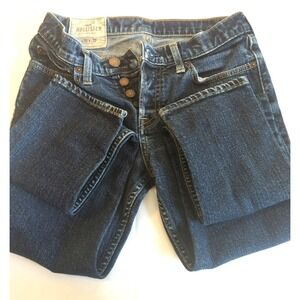 Hollister Super Skinny Jeans Men 30x32 Button Fly Dark Wash Denim Preppy Hipster